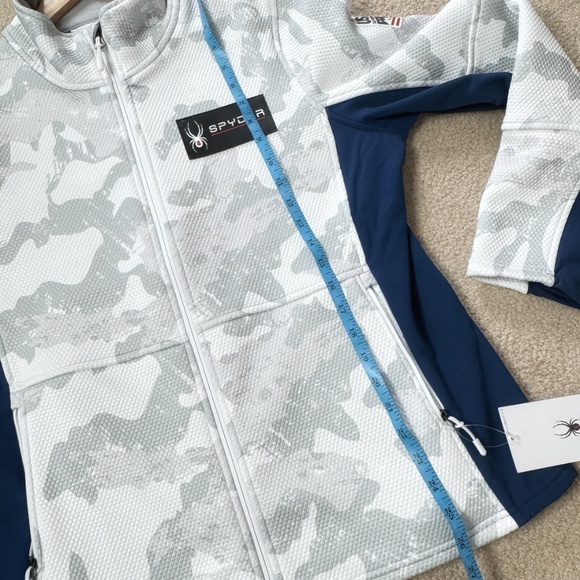 NWT Spyder USA Ski Team Jacket Fleece Encore USA Olympic Motif Red White Blue XL - Picture 13 of 16